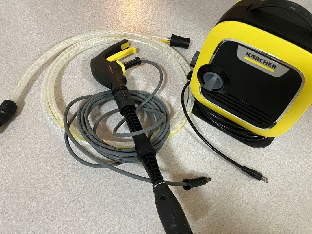 ケルヒャーミニ　KARCHER MINI 高圧洗浄機本体 ホース・ノズル付き