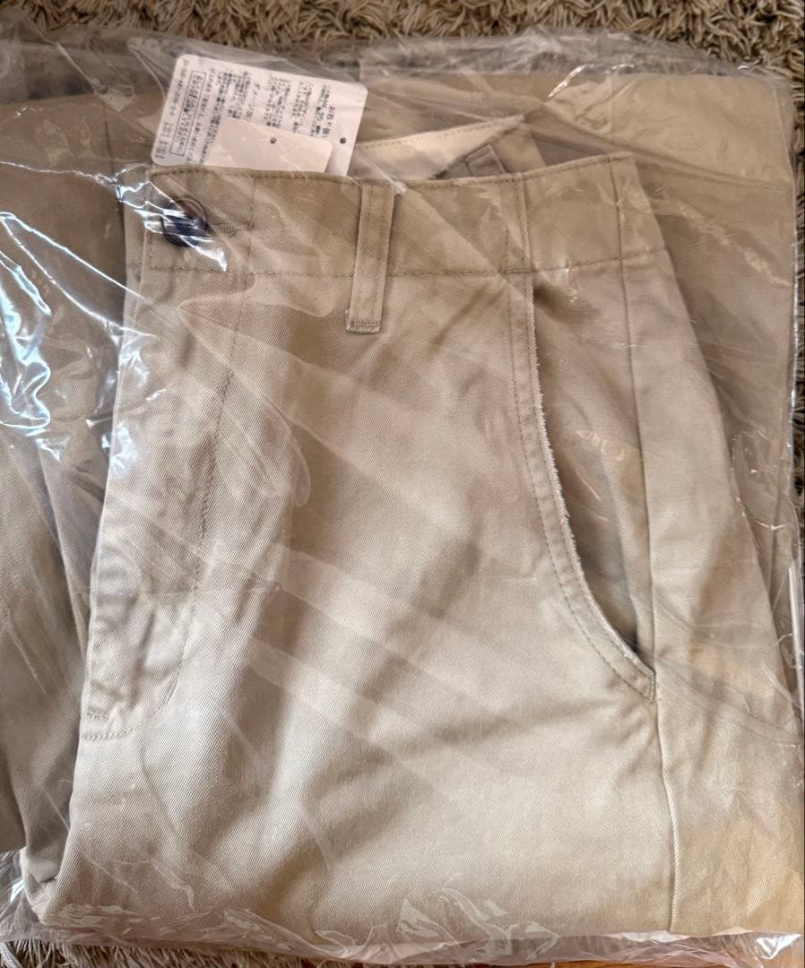 ら*ち様 ベージュ ワイドパンツ 未使用 サイドポケット