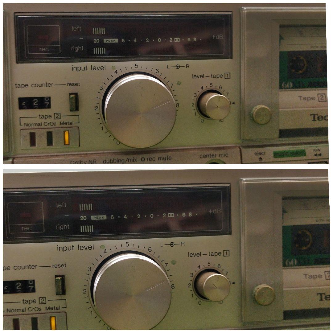 カセットレコーダー ステレオダブルカセットデッキ　Technics-M202