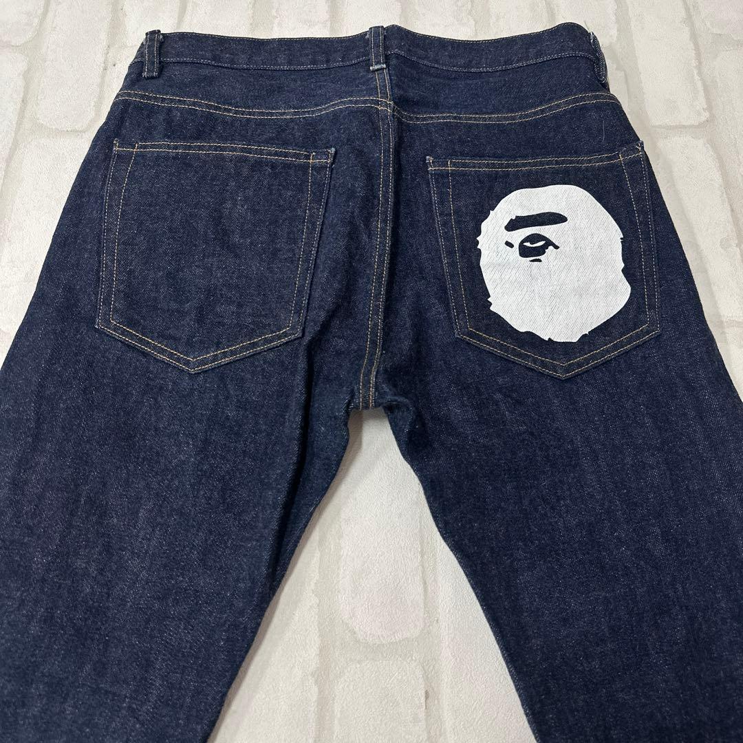 値下げ アベイシングエイプ A BATHING APE Gパン デニム パンツ
