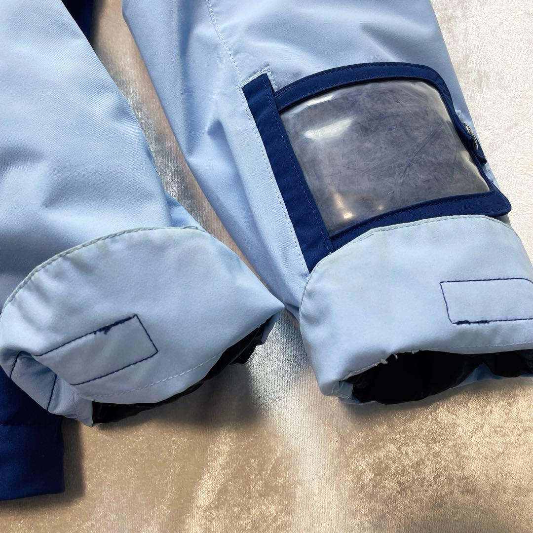 ま*と様 オンヨネ　スキーウェア　水色　ネイビー　パンツ　ジャケット　セット　上