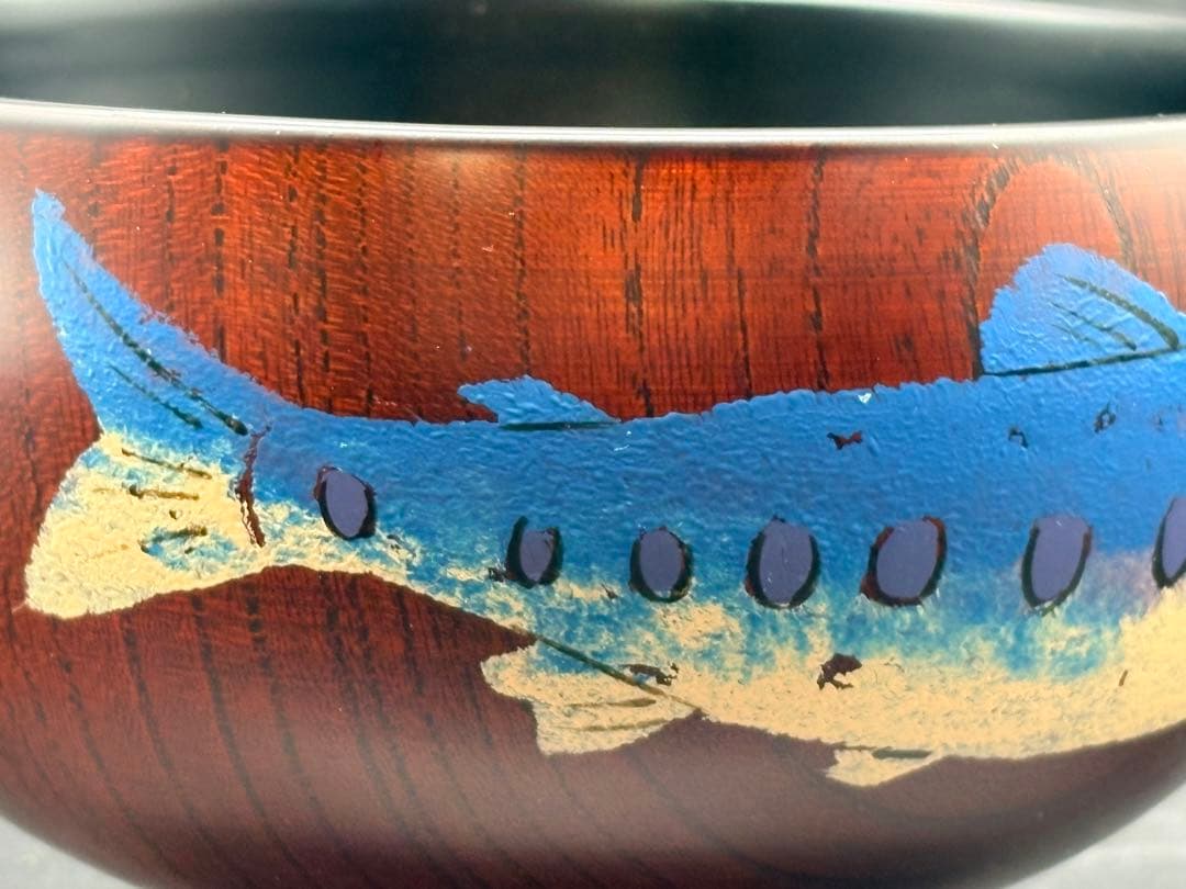 並木恒延 ヤマメ木地お椀 漆器 お椀 漆芸家 　-518-