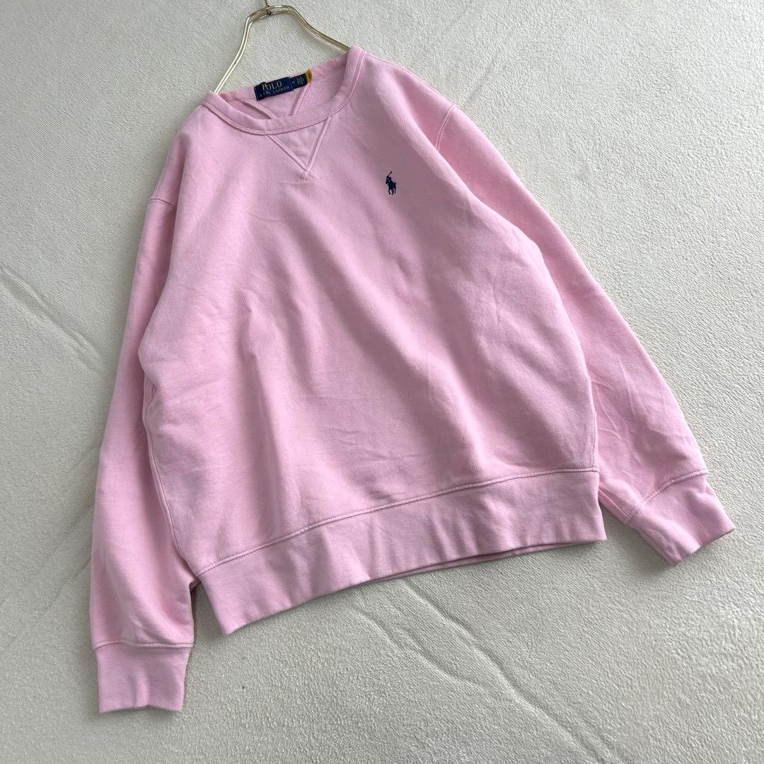 POLO RALPH LAUREN スウェット トレーナー　裏起毛　刺繍　M