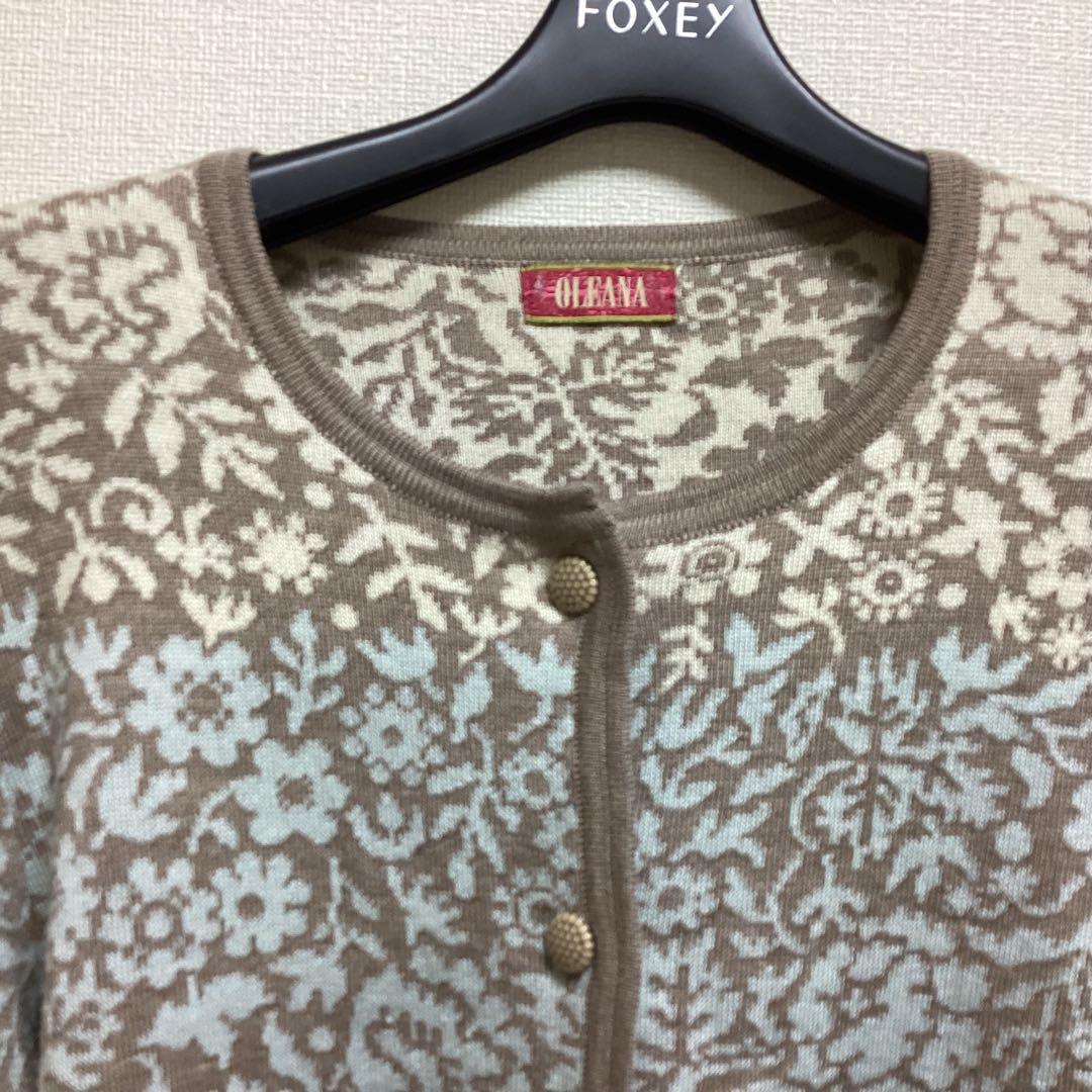 美品☆OLEANA オレアナ　ロングカーディガン　ワンピース　シルク　M