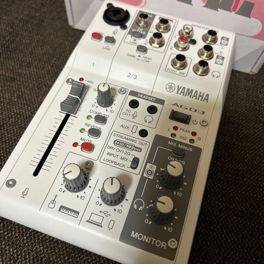 【美品】YAMAHA AG03 MK2 ライブストリーミングミキサー
