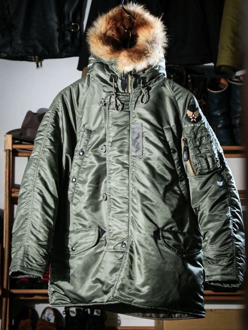 アメリカンワイドシルエットの復刻N-3B 38 M REAL SIMONS