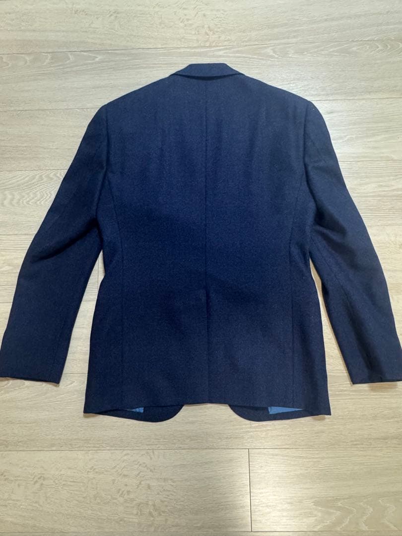 麻布テーラー セットアップスーツ 44A ネイビー ウール100%