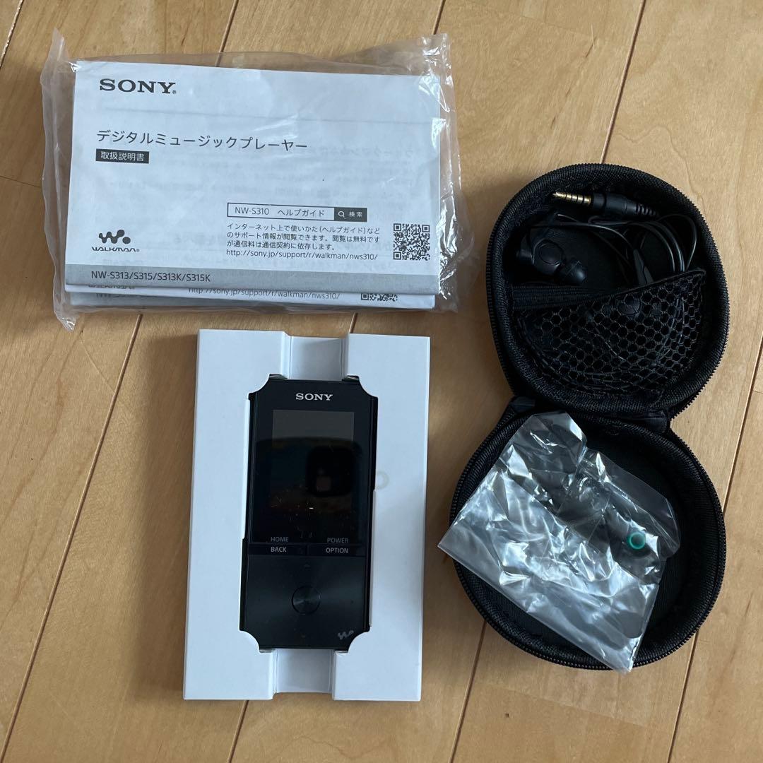 SONY ウォークマンSシリーズ 16gb 専用イヤホン、イヤホンケース付き