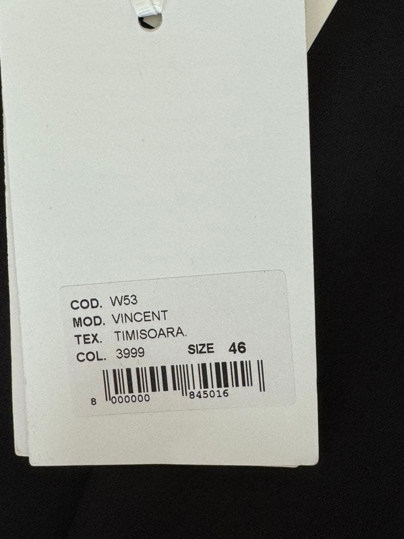 新品未使用　costumeinコストメイン　イタリア製　黒ブラック　ウール100