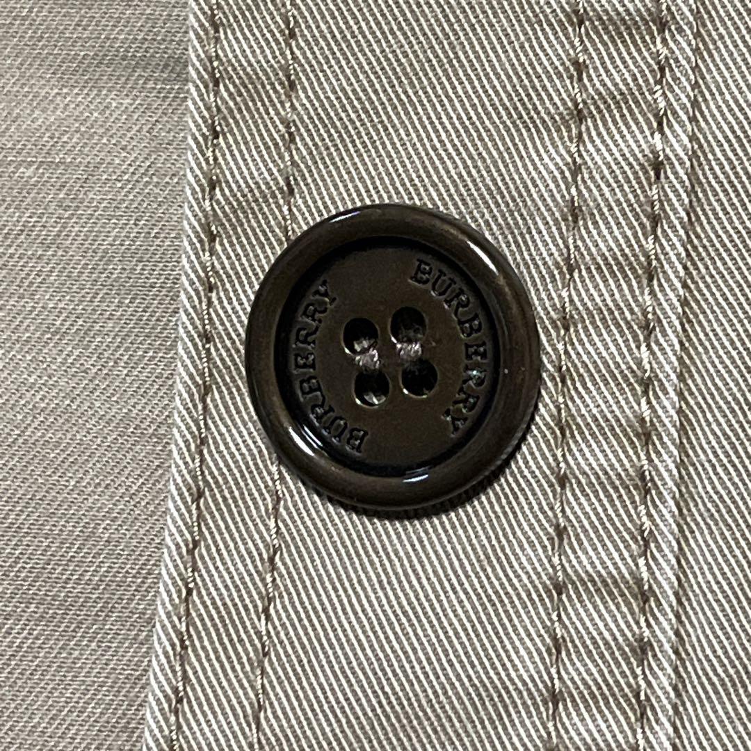 【BURBERRY 】シャツジャケット　チェック　エポーレット　牛革　三陽商会