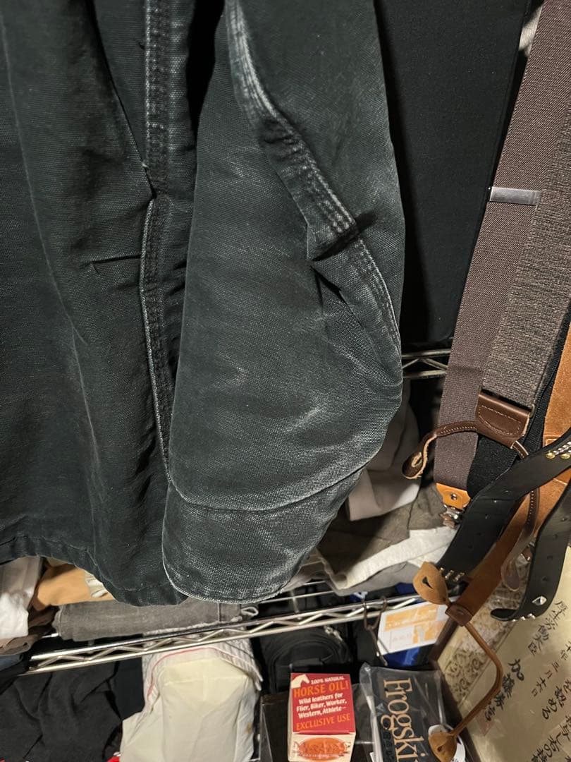 週末までの出品　カーハート ミシガンチョアコート C01 BLK 40