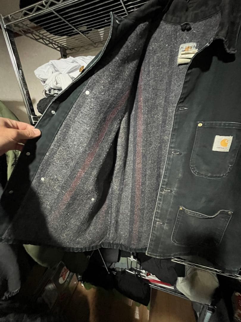 週末までの出品　カーハート ミシガンチョアコート C01 BLK 40