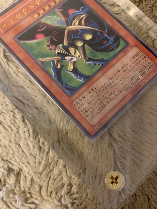 No.514 遊戯王 美品 インセクト女王 レリーフ DL4-136