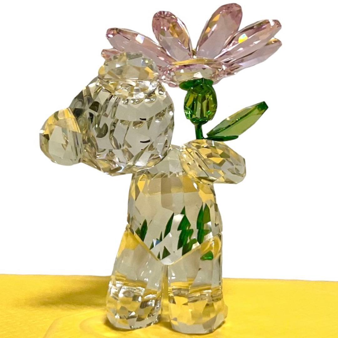 正規新品 SWAROVSKI クリスベア お花 KRIS BEAR フィギュリン