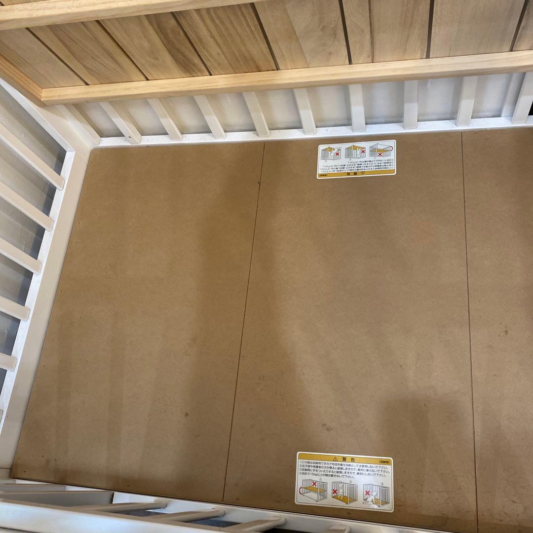 ベビーベッド　120×70 70×120 マットレス付き　カトージ　KATOJI