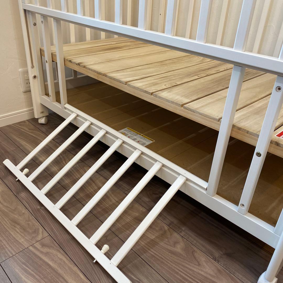 ベビーベッド　120×70 70×120 マットレス付き　カトージ　KATOJI