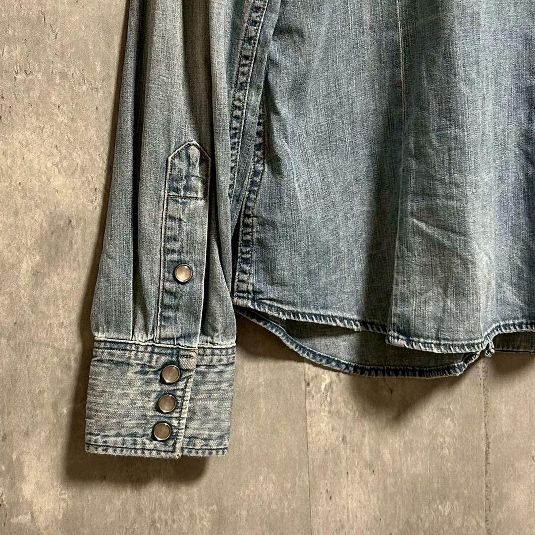RRL ダブルアールエル ラルフローレン デニムウエスタンシャツ 長袖 トップス