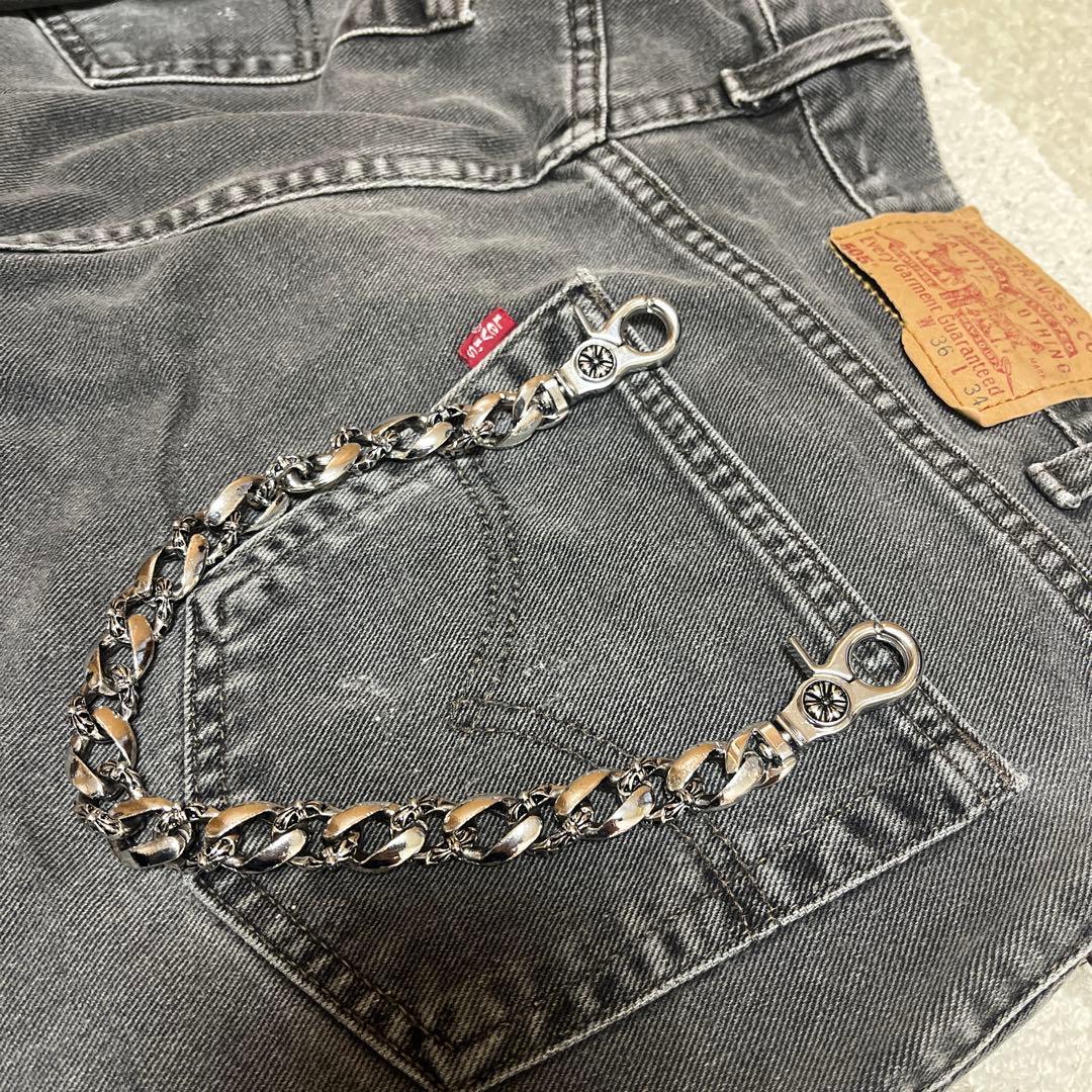 LITTLE WING 70's クロス刻印 ウォレットチェーン LW736