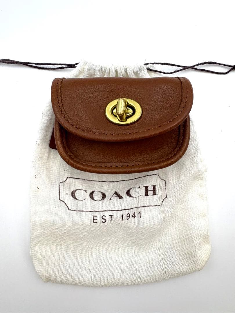 希少　オールドコーチ ケース　キーリング ターンロック　保存袋付