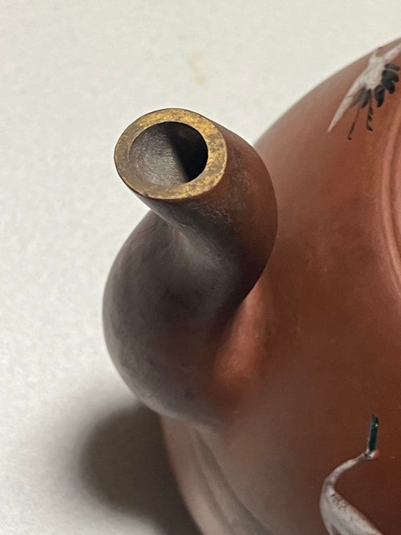 急須　ポット　茶器　常滑焼　雪香　朱泥