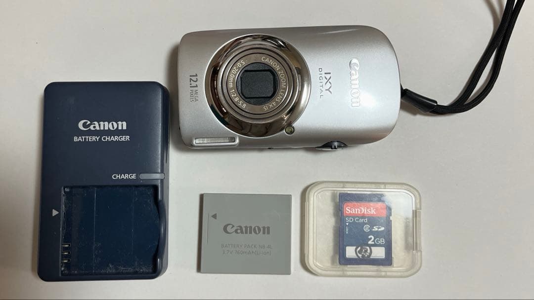 Canon IXY DIGITAL 510ISデジタルカメラ、バッテリー付き