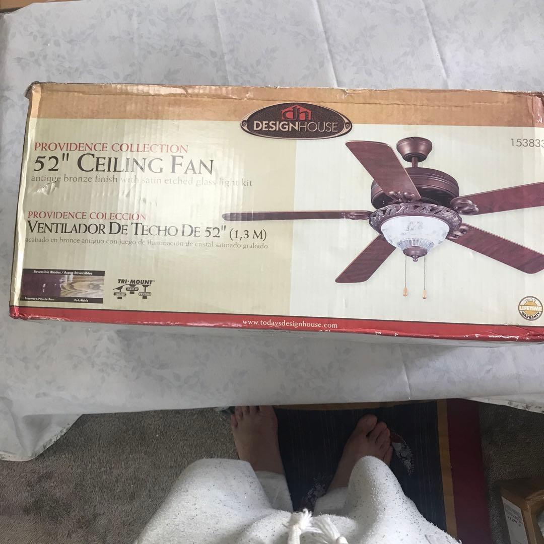 未開封　シーリングファン　アンティークデザイン