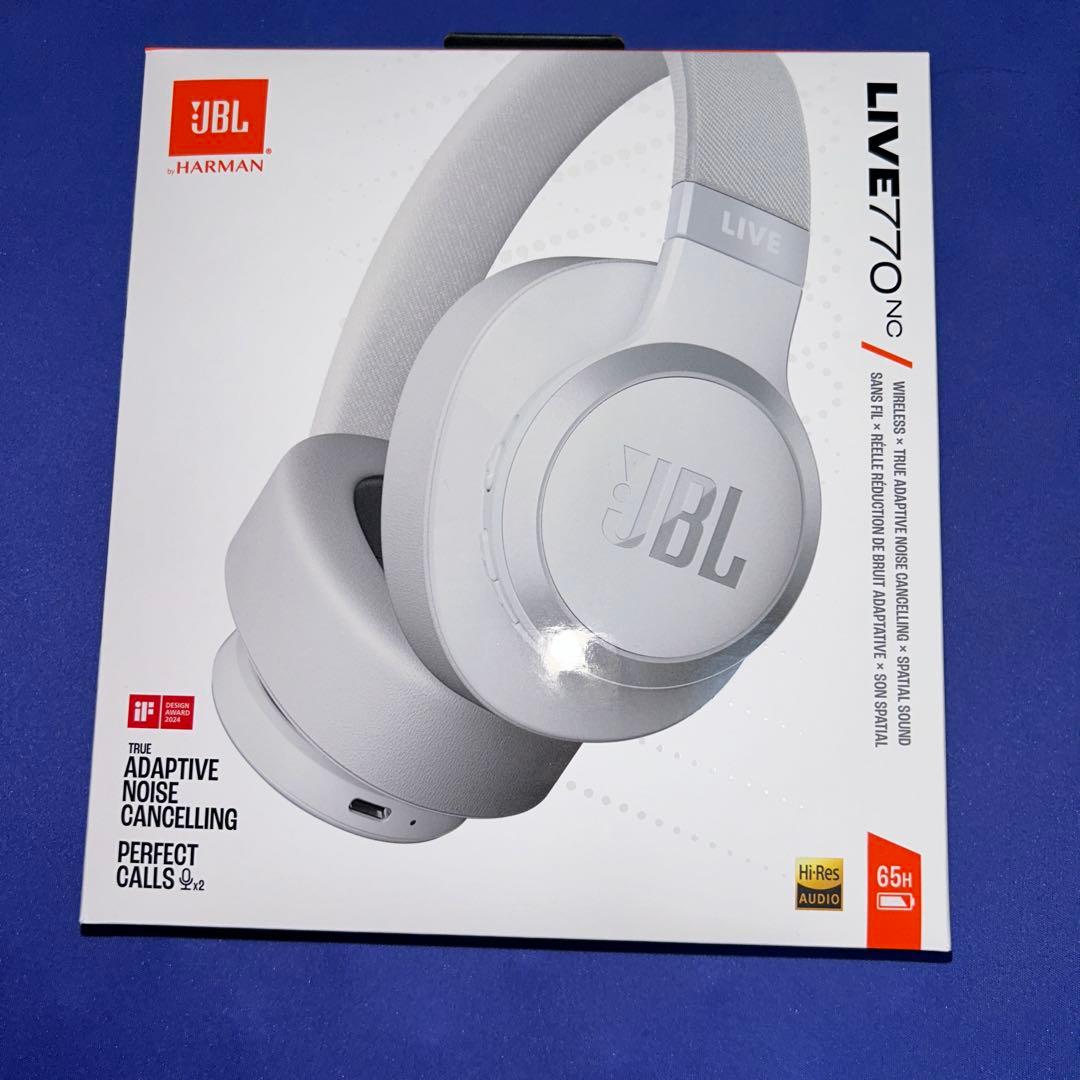 JBL LIVE770nc ホワイト　ワイヤレスヘッドホン