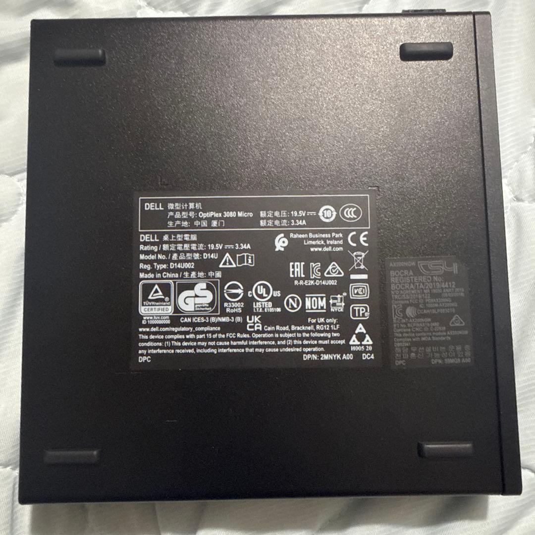 ミニPC Dell OptiPlex 3080 Micro i3 10100T