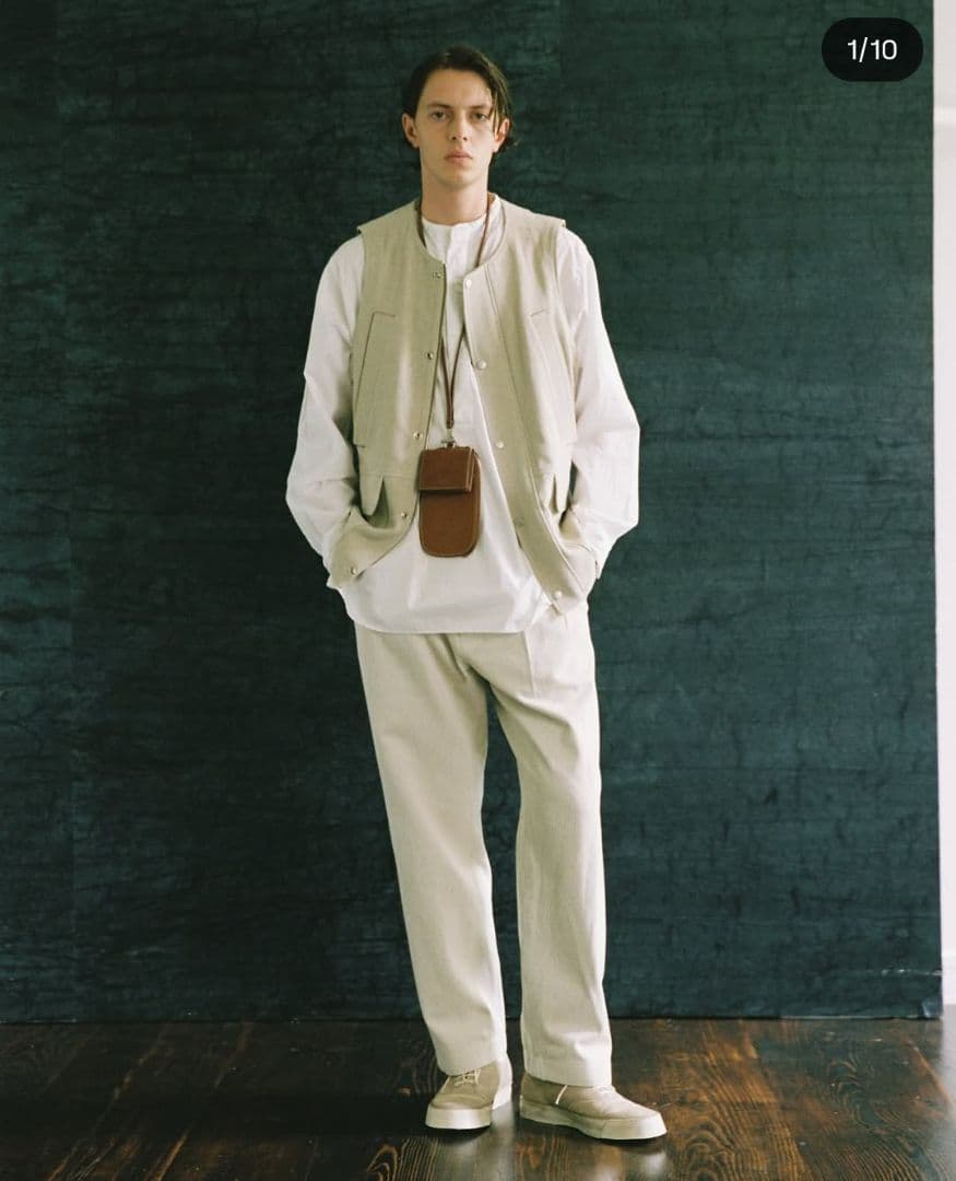 最終価格　NICENESS 25SS THIERRY OFF WHITE L