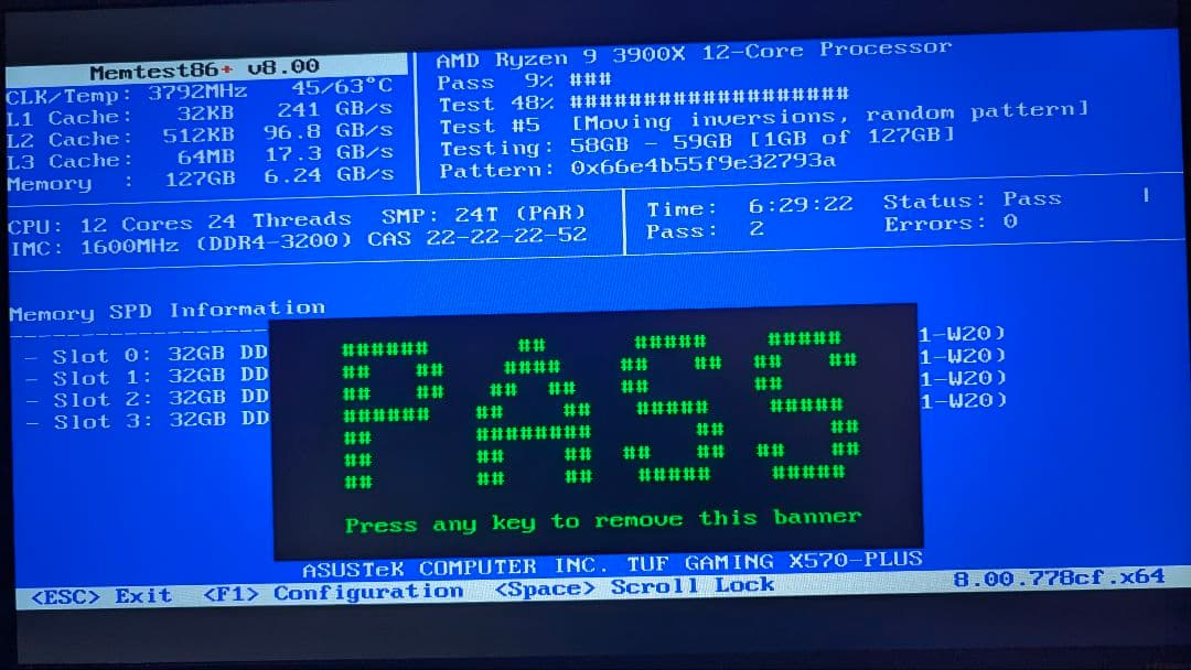 DDR4 3200 ×4枚セット 計128GB ECC non-Reg