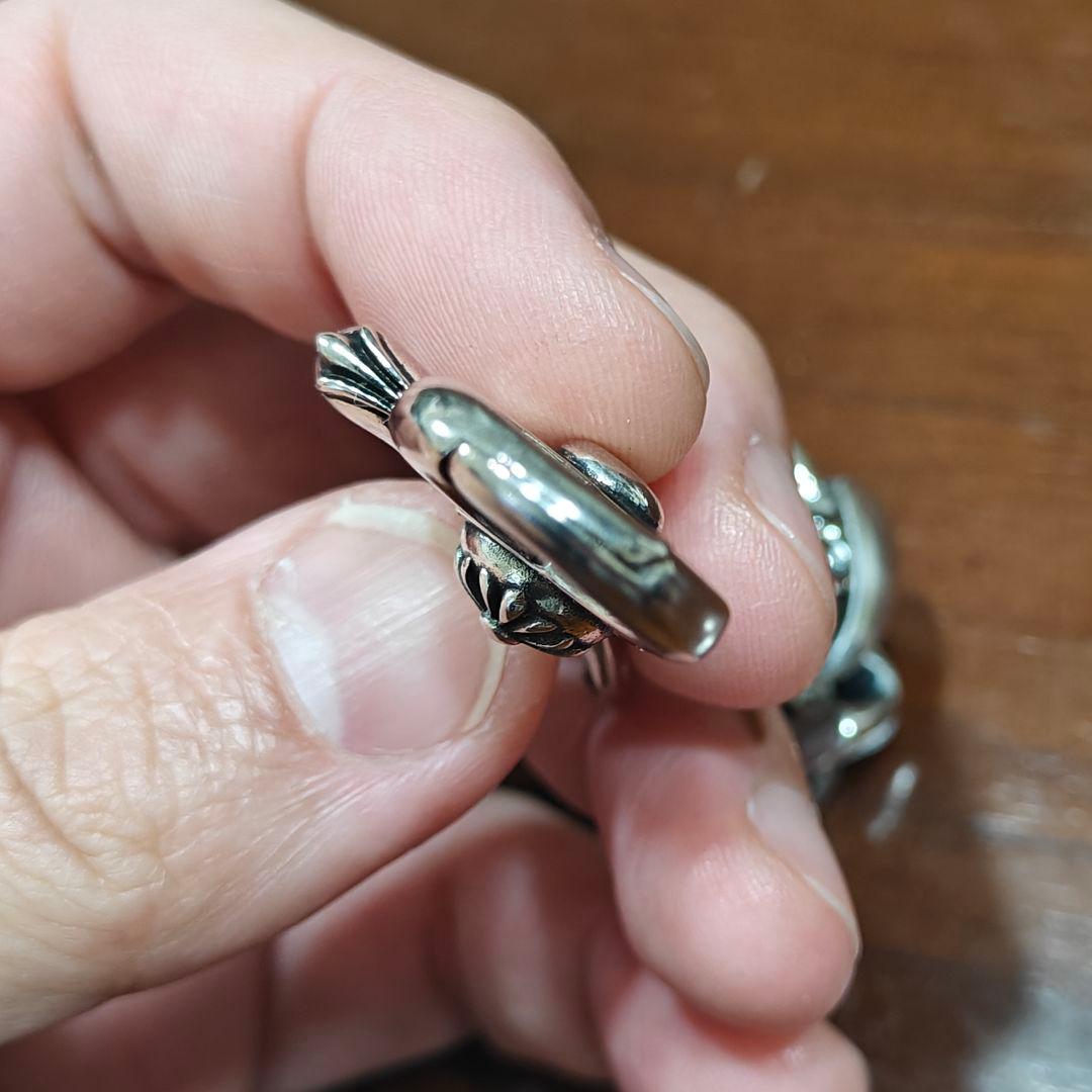 と*る様 ファンシー ダブルクリップ ウォレットチェーン シルバー925 222