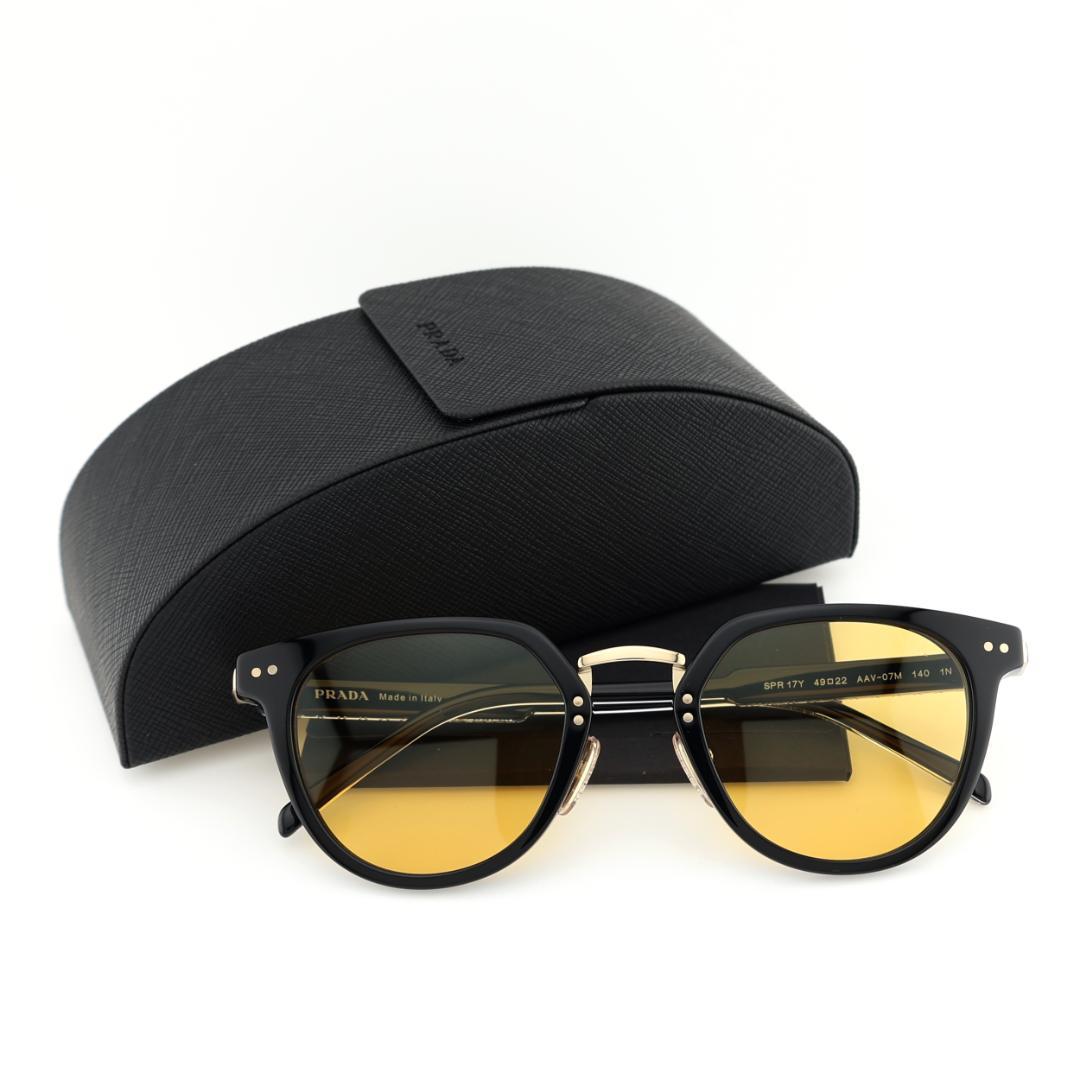 大注目《定価61,820円》PRADA／プラダ　ブラック×ゴールド　サングラス