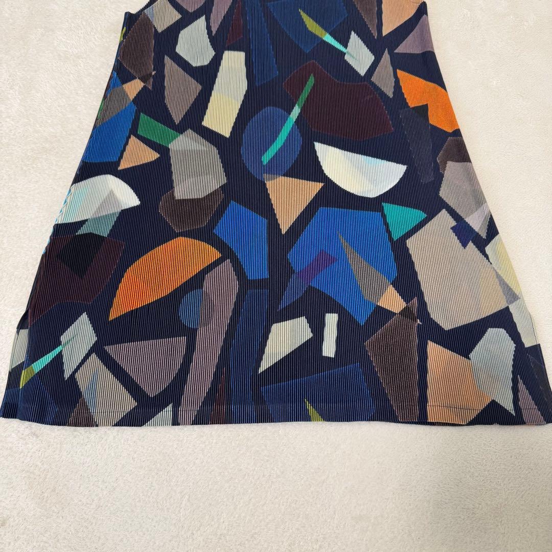 極美品✨PLEATS PLEASE プリーツ　総柄　チュニック　Lサイズ