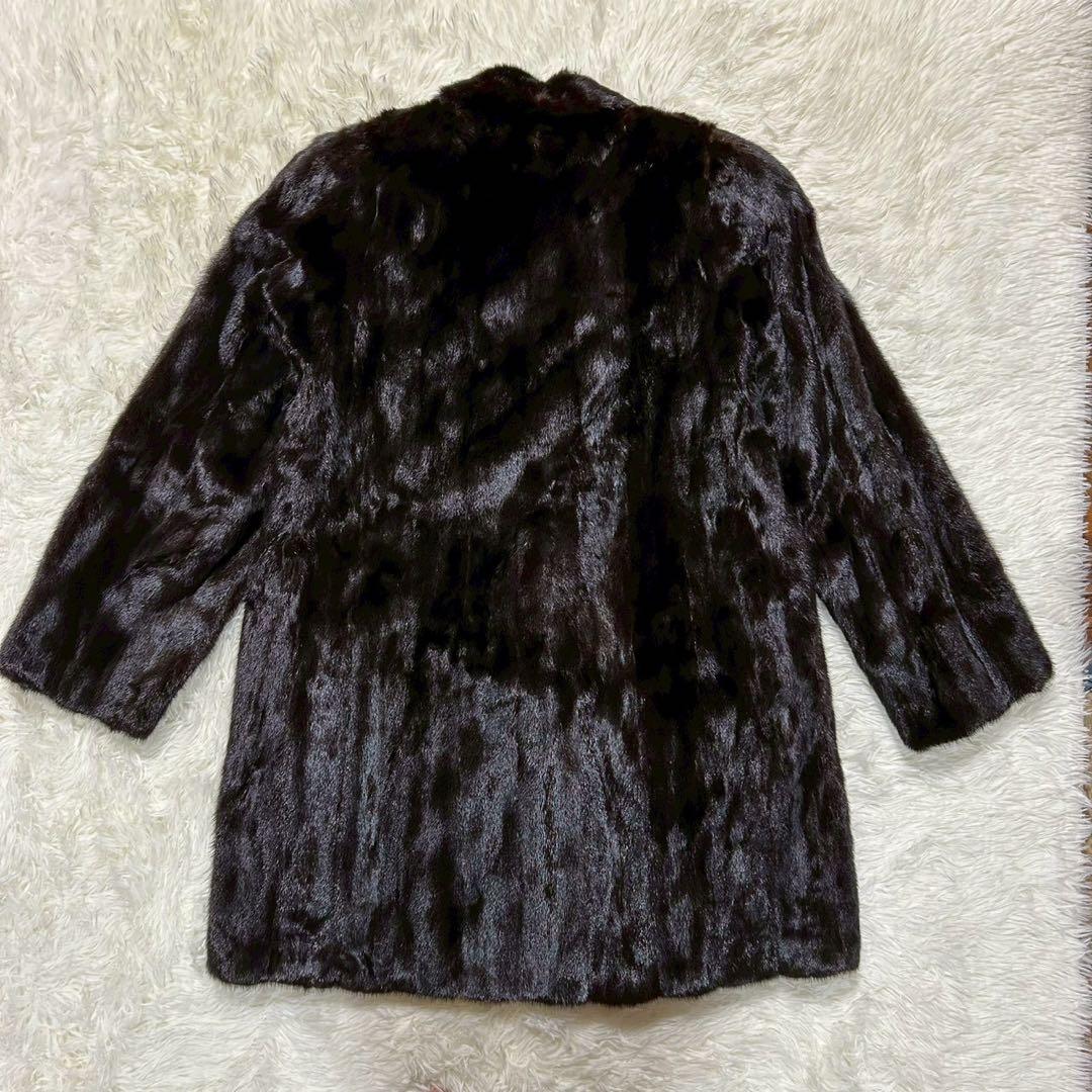 BLACKGLAMA ミンク毛皮コート BASILE ヴィンテージ 高級 ミドル