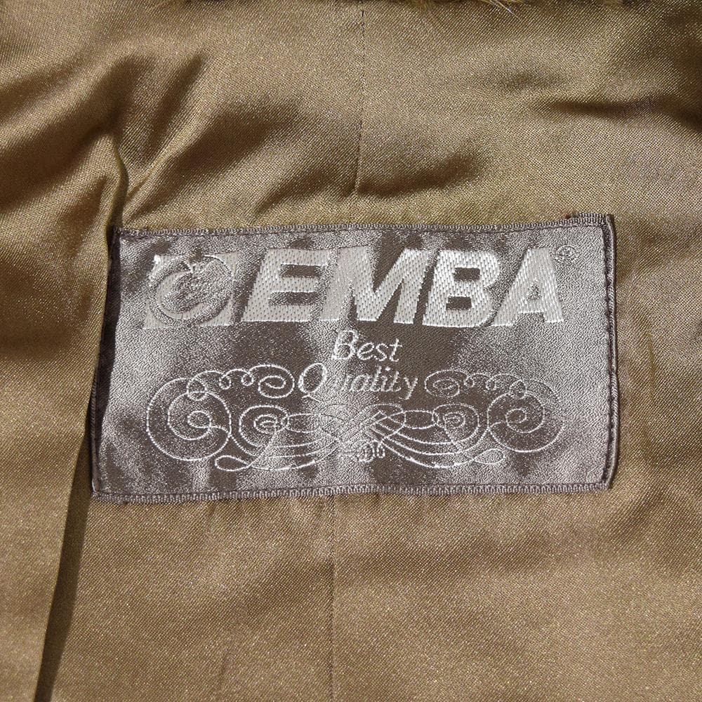 エンバ EMBA シェアード ウィーゼル ファー 毛皮コート ヒョウ柄 ミンク