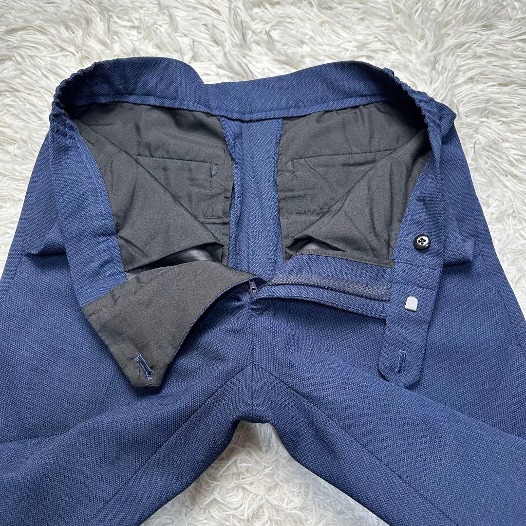 未使用級 スーツセレクト 4S 3ピース ネイビー 洗濯可 セットアップ Y4