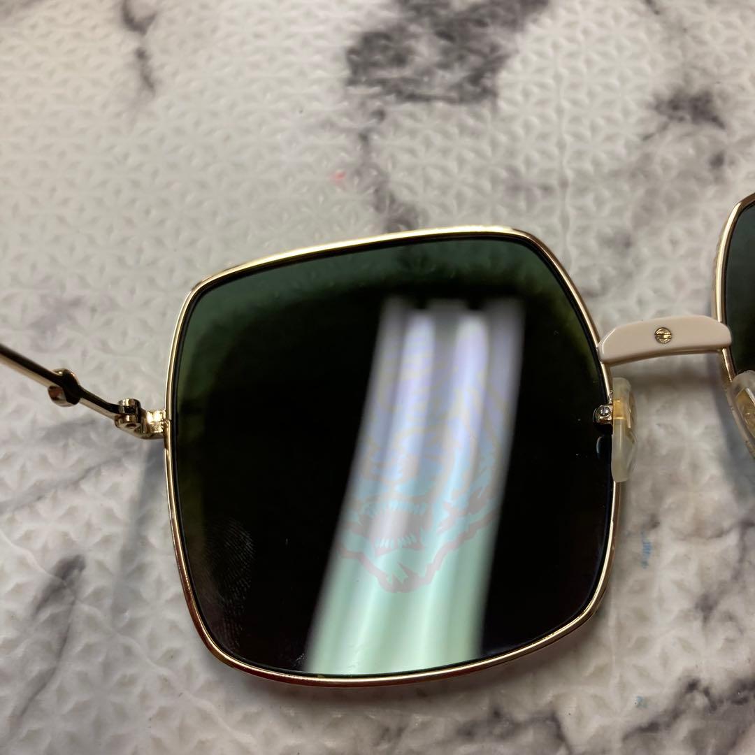 美品 GUCCI サングラス タイガーグラフィック ミラーアビエーターサングラス