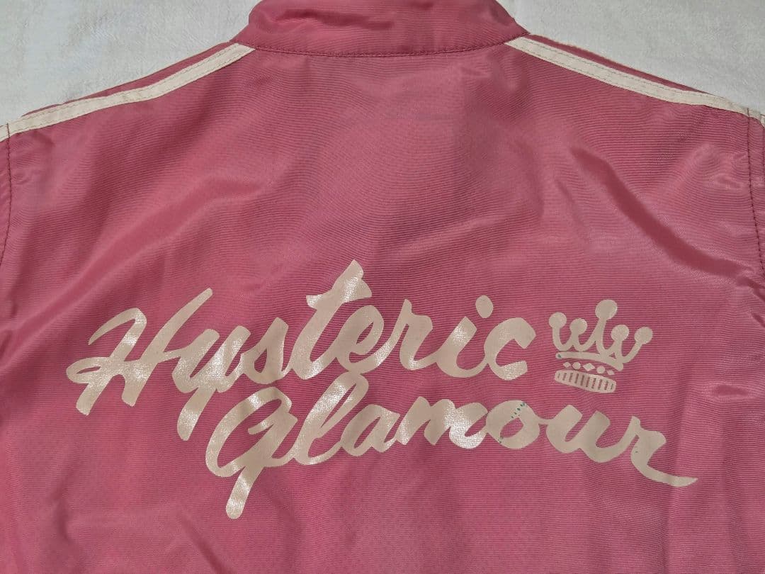 00s HYSTERIC GLAMOUR ロゴ ワッペン ジャケット ピンク