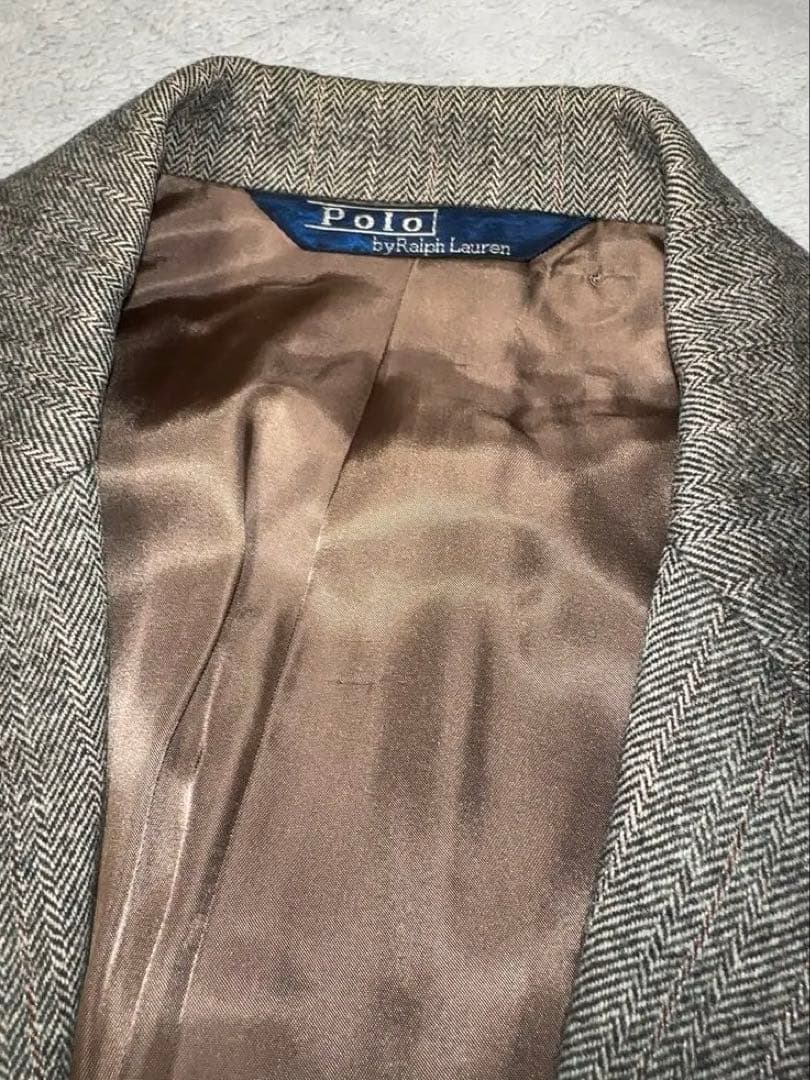 【希少】80s 90s オンワード製 ポロラルフローレン ツイードジャケット