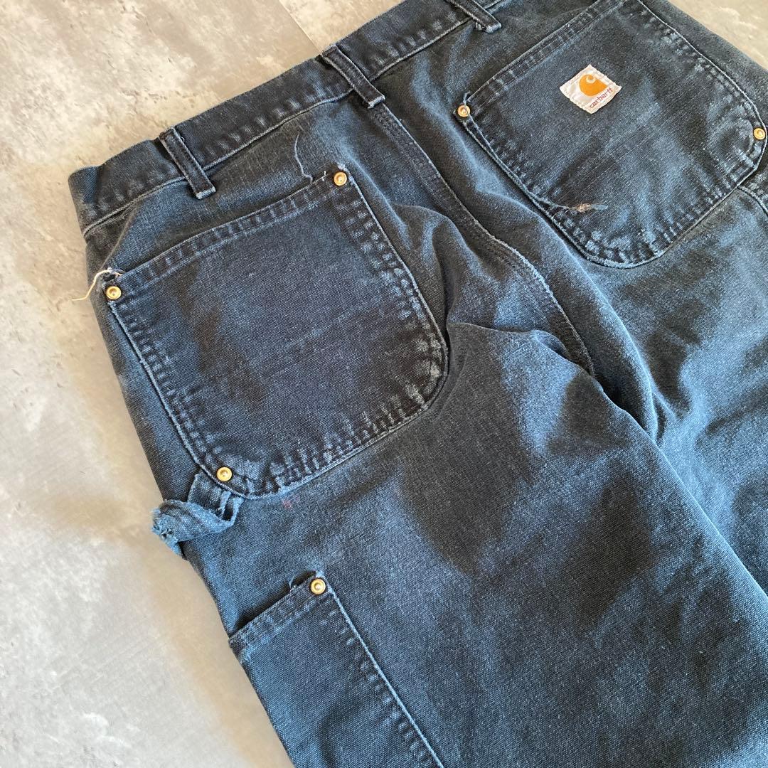 激渋USA製✨Carhartt（W34）ダブルニーペインターパンツ/ワーク