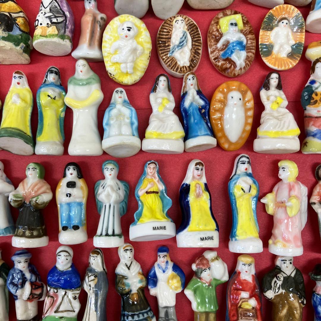 フランスアンティーク★フェーブ　フェーヴ大量105個セット★マリア様　幼子イエス