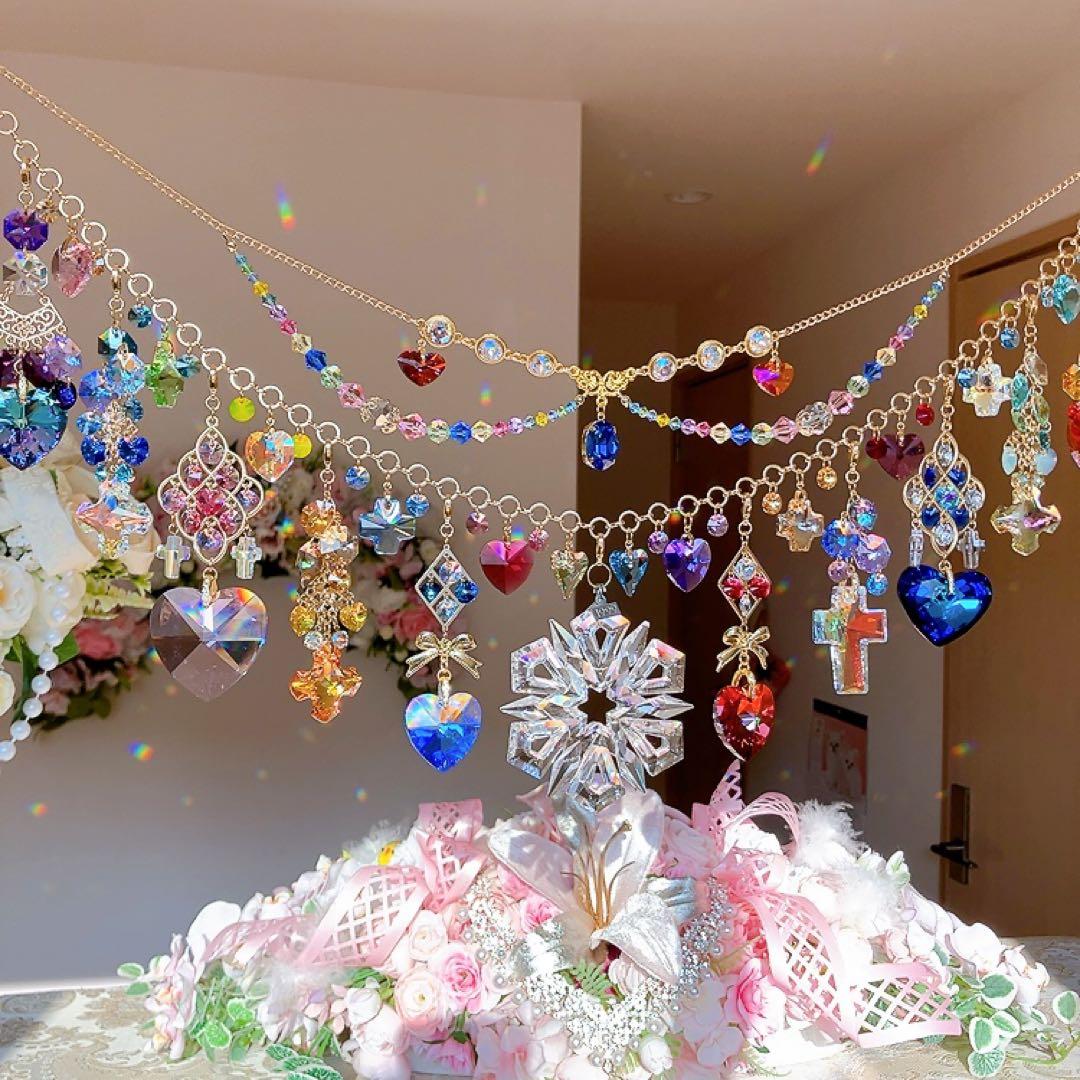 さーちん様♡*.スワロフスキー♡ガーランド.。.:*☆♡*.+サンキャッチャー