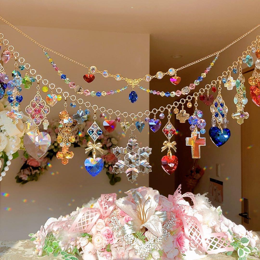 さーちん様♡*.スワロフスキー♡ガーランド.。.:*☆♡*.+サンキャッチャー