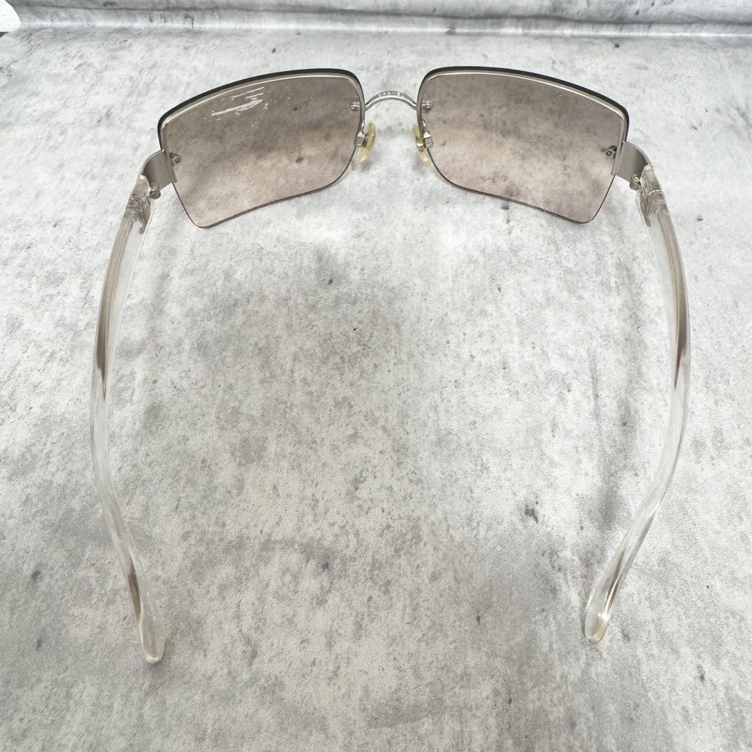 CHANEL シャネル サングラス クリア リムレス ココマーク ヴィンテージ