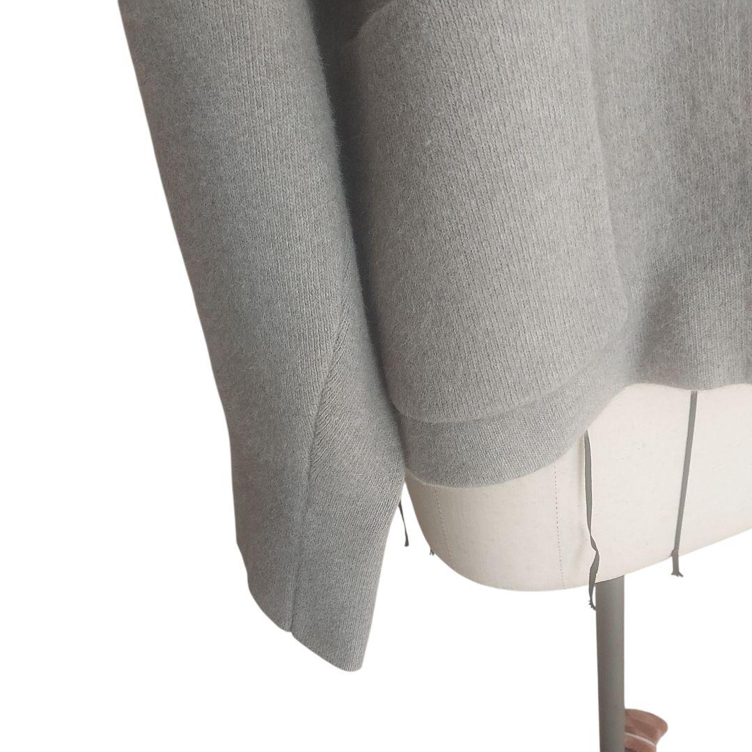 美品✨アダムエロペ　ダブルフェイスファーニットカーディガン ベージュ