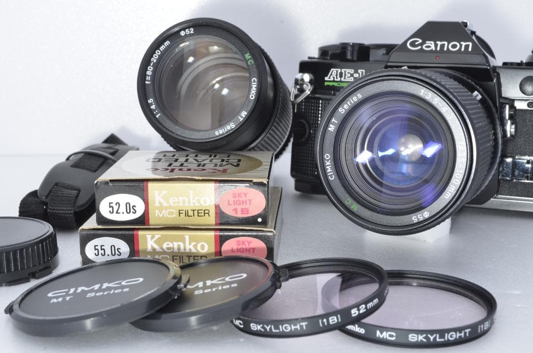 Canon キャノン AE-1 PROGRAM フィルムカメラ【完動品】セット