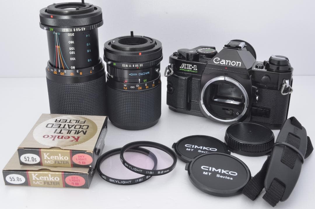 Canon キャノン AE-1 PROGRAM フィルムカメラ【完動品】セット