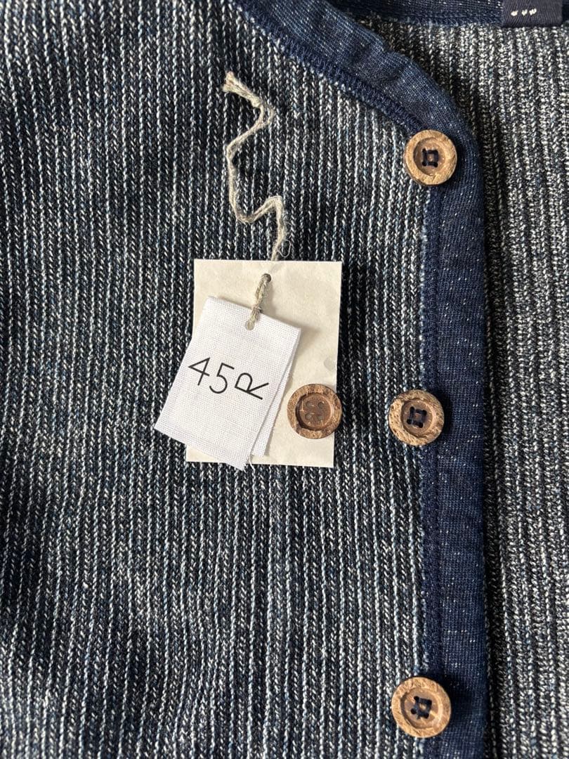 45R インディゴ　ラッセルバインダーカーディガン