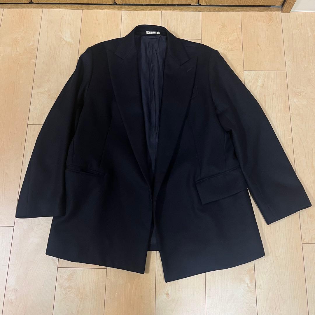 ジャケット・アウター AURALEE LIGHT MELTON DOUBLE-BREASTED JA