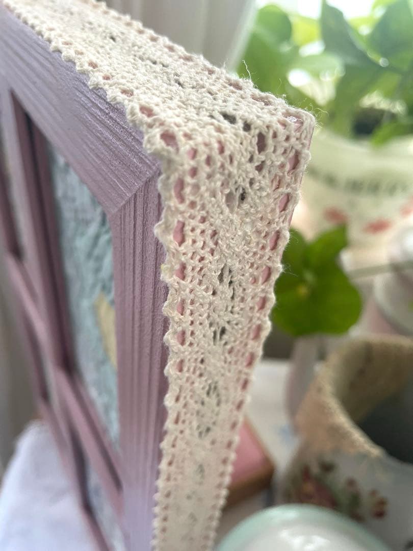 小手鞠さま確認用になります。アンティークキルト窓枠フレームリバーシブル·͜· ♡